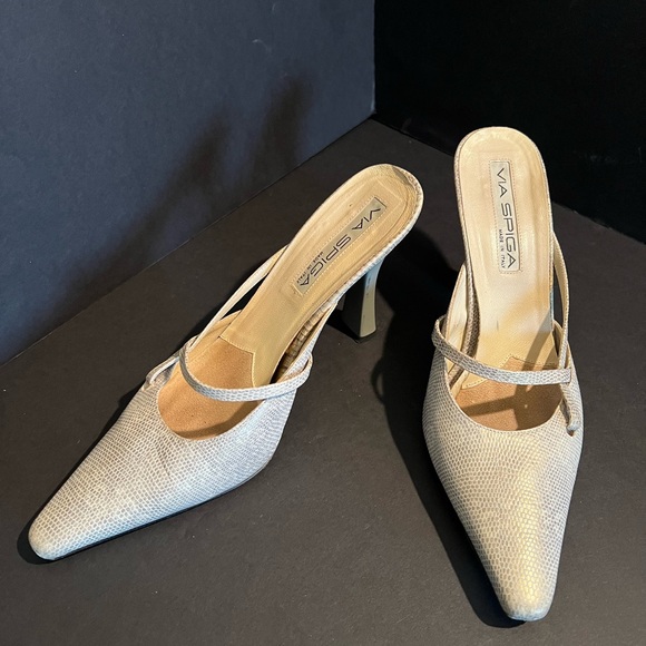 VINTAGE Via Spiga Leather Heels - Picture 2 of 10